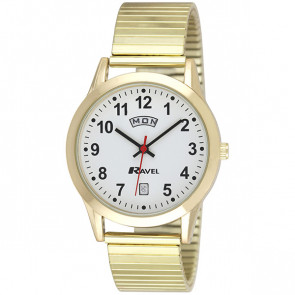 Mens Day-Date Expander Bracelet Watch - Gold Tone