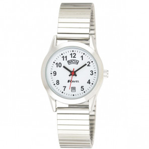 Women's Day-Date Expander Bracelet Watch - Silver Tone